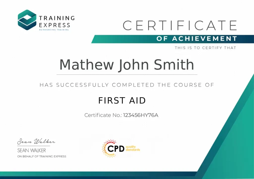 First Aid Certification