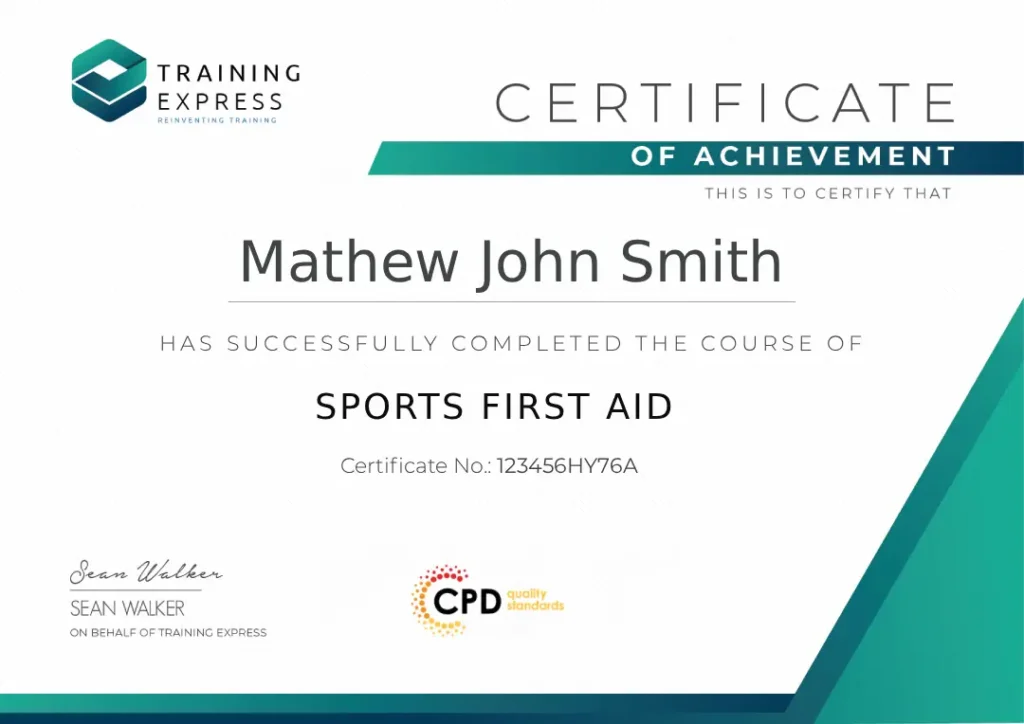 Sports First Aid Certification